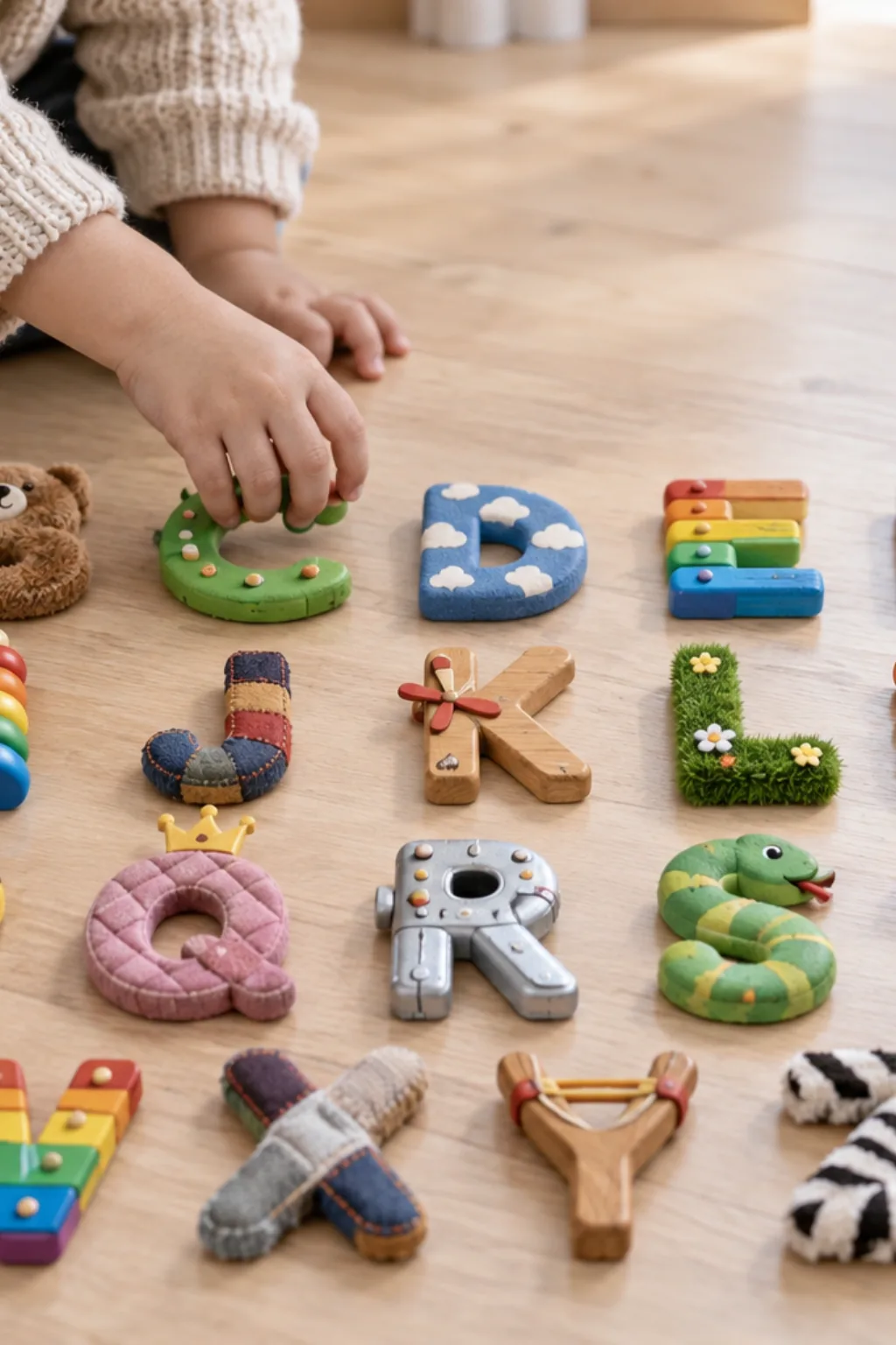 Alfabeto de Brinquedos para Imprimir - Depois