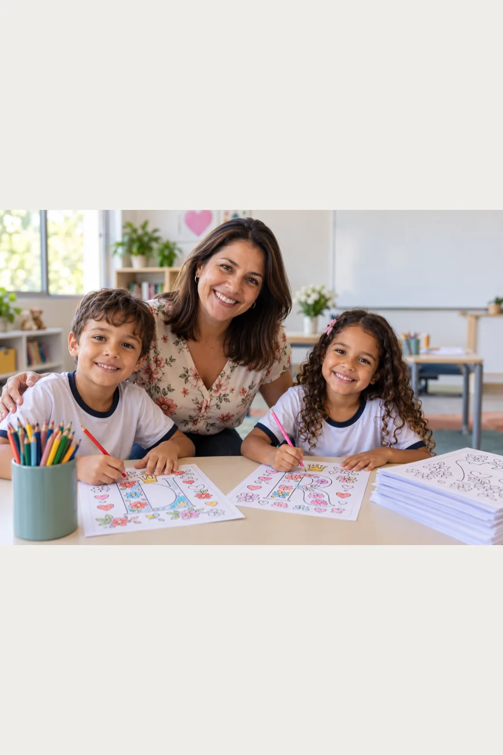 alfabeto para imprimir — exemplo criado na Desenhos pra Colorir