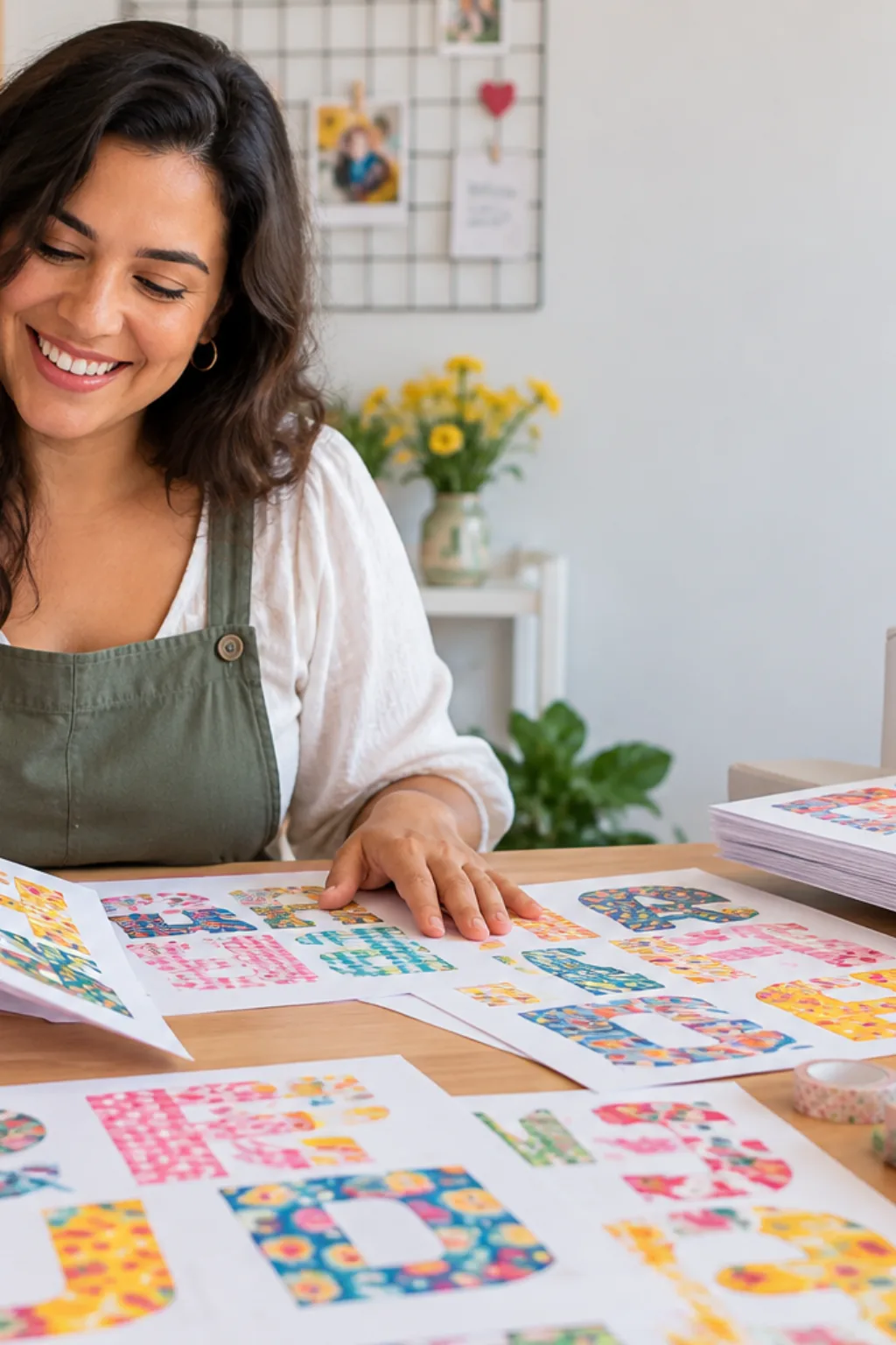 alfabeto para imprimir — exemplo criado na Desenhos pra Colorir
