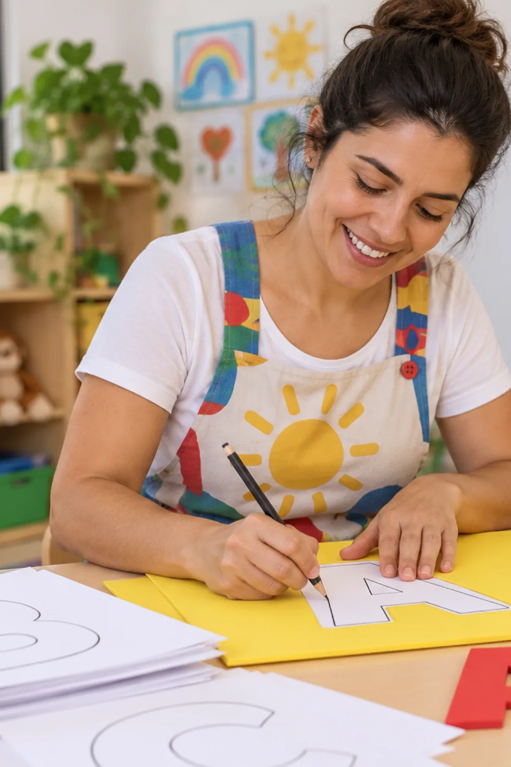 alfabeto para imprimir — exemplo criado na Desenhos pra Colorir
