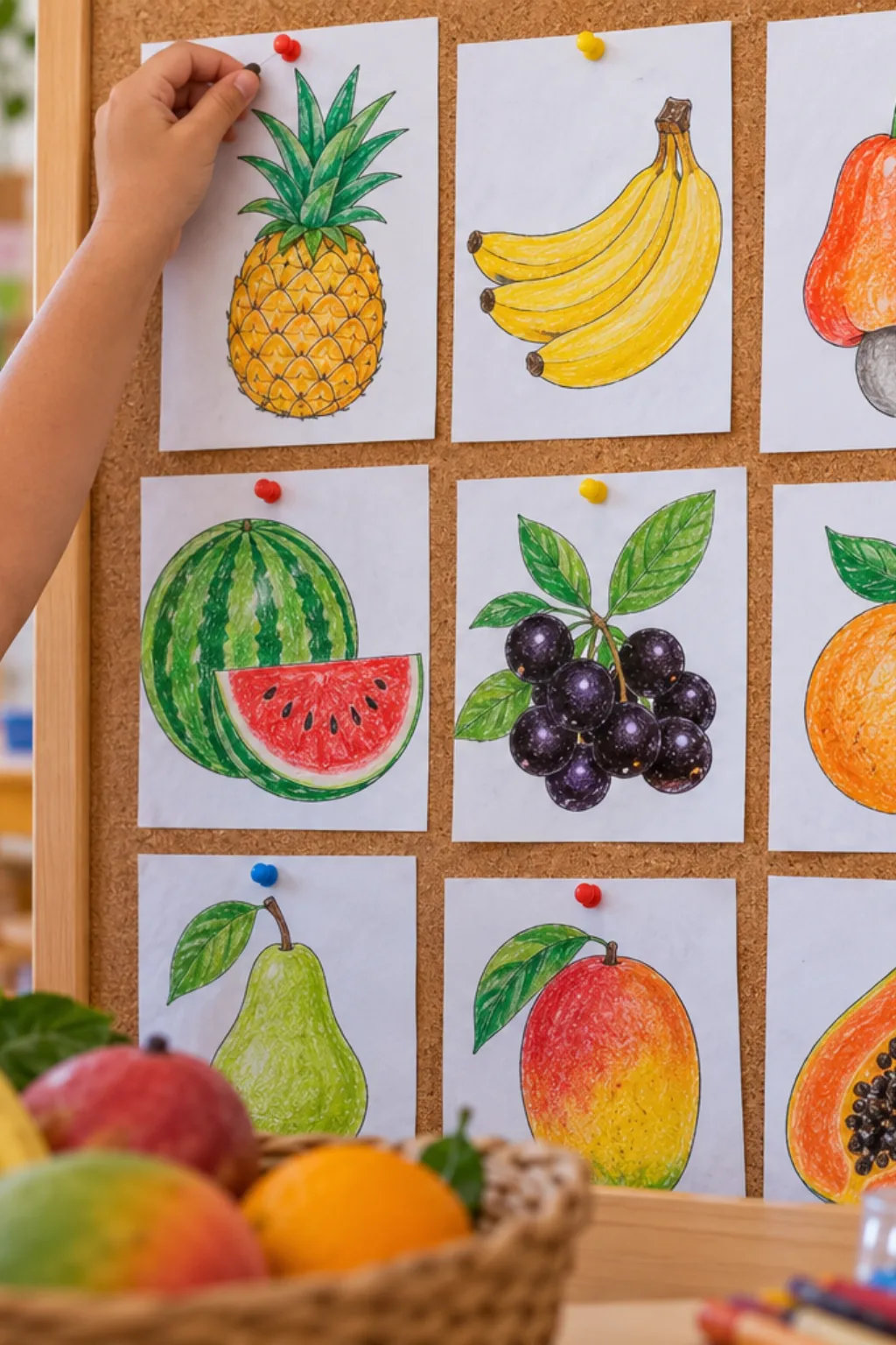 Alfabeto das Frutas para Imprimir - Depois