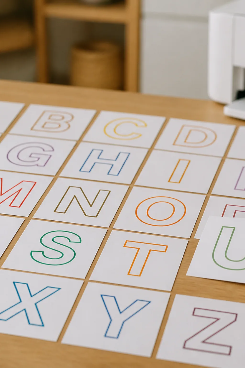 Letras Individuais para Imprimir - Depois