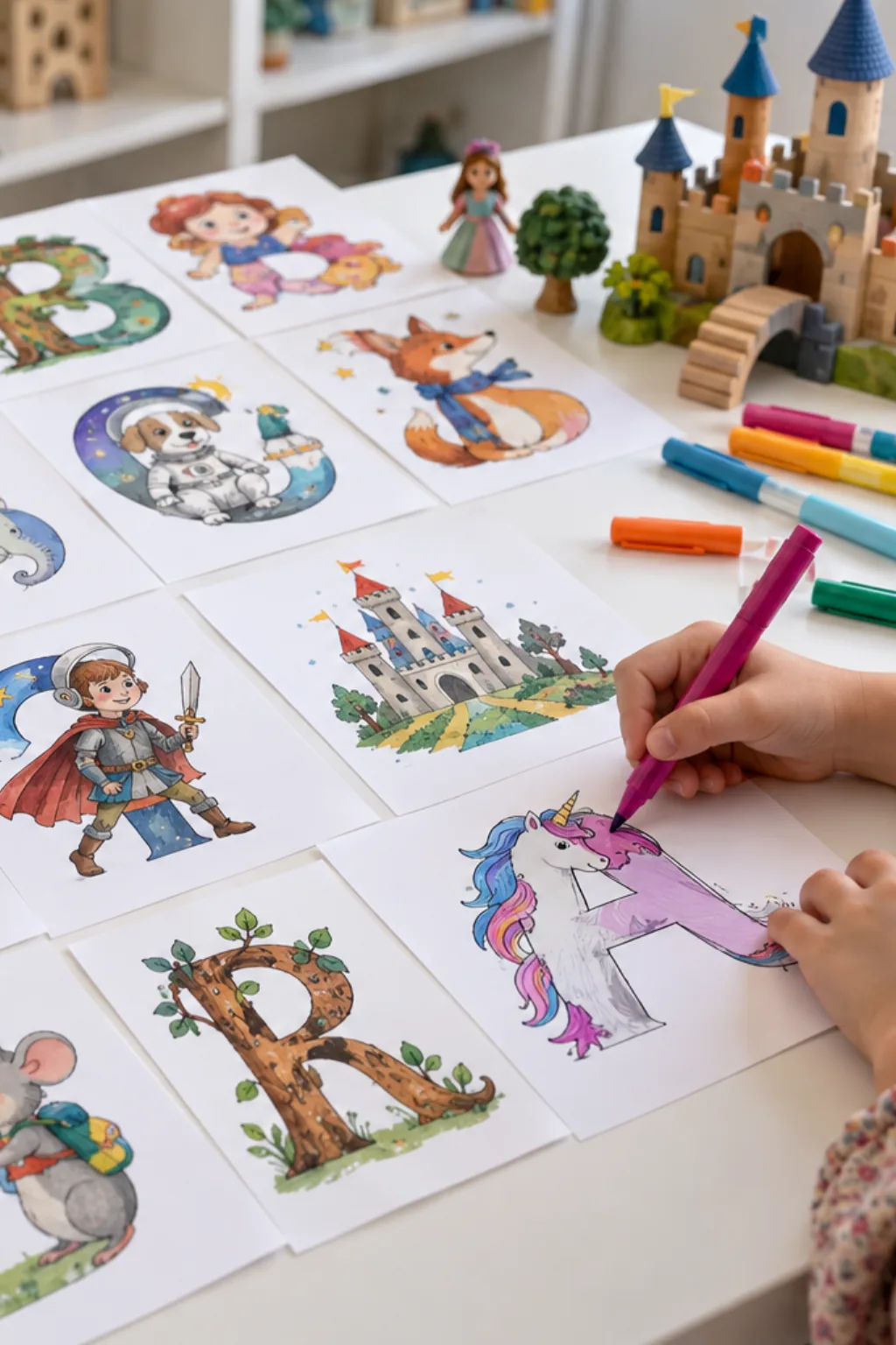 Alfabeto de Personagens da Disney para Imprimir - Depois