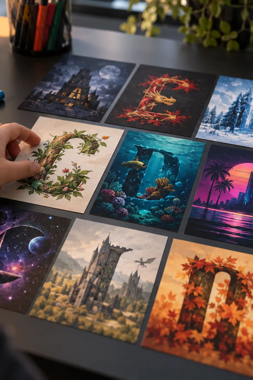 Alfabeto de Séries para Imprimir - Depois