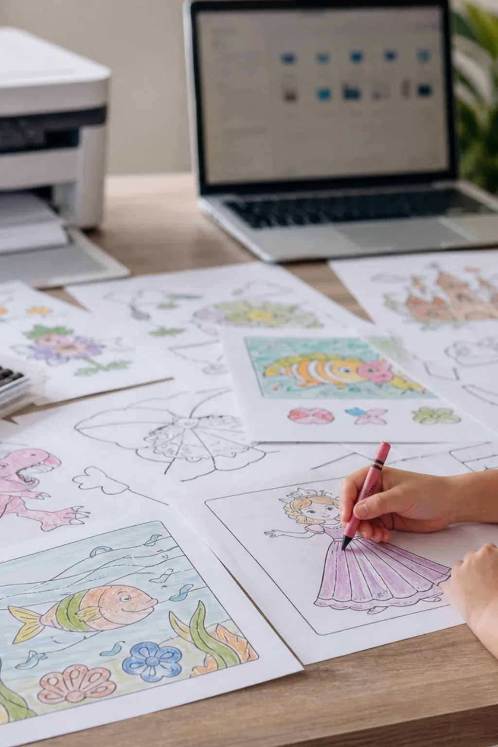 Atividades para Colorir - Depois