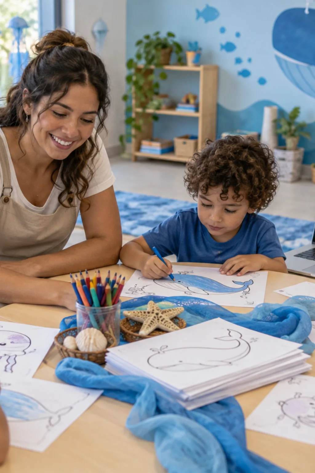atividades para colorir — exemplo criado na Desenhos pra Colorir