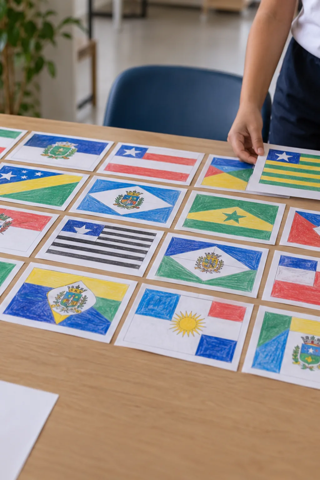 Atividades das Bandeiras dos Estados do Brasil para Colorir - Depois