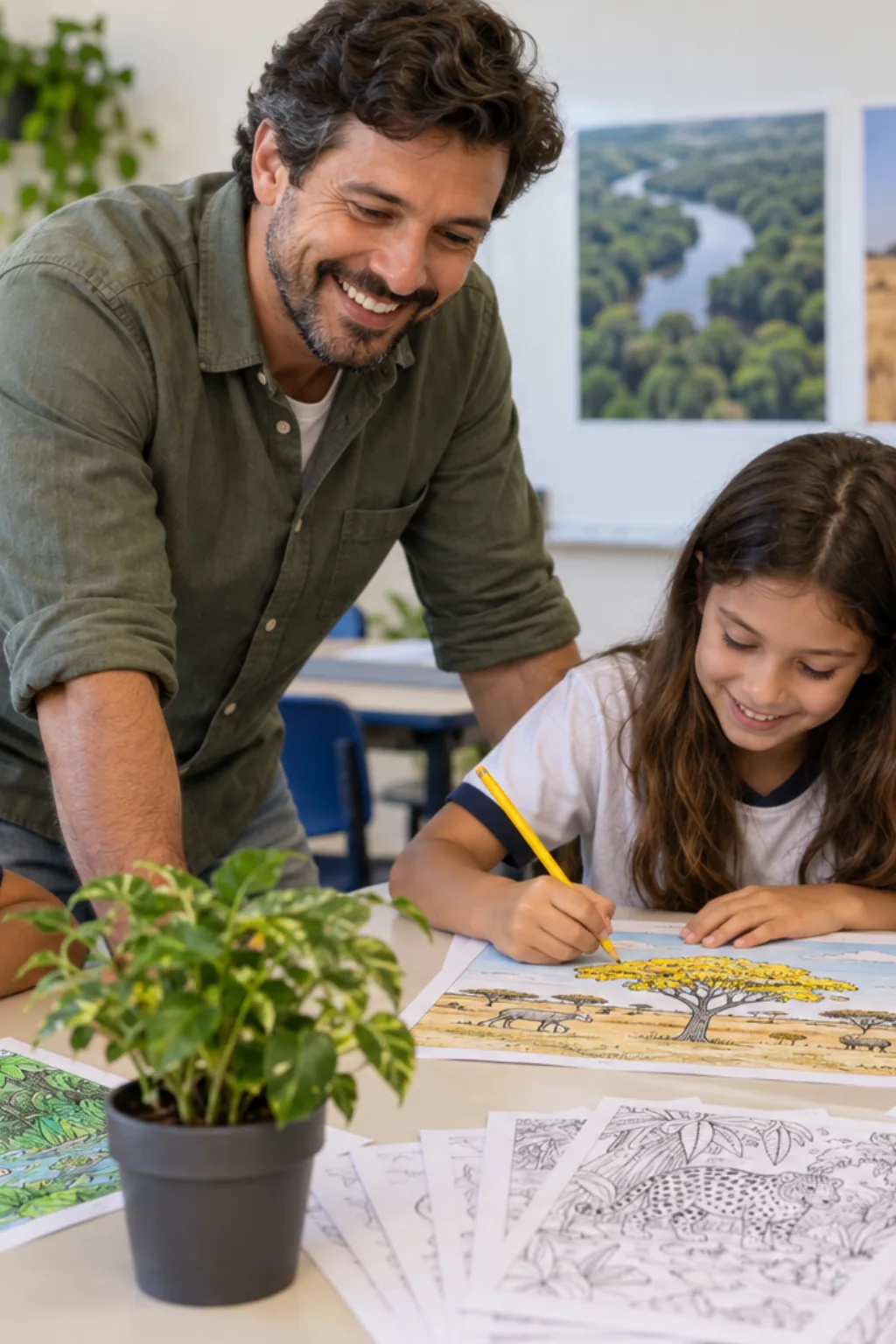 atividades para colorir — exemplo criado na Desenhos pra Colorir