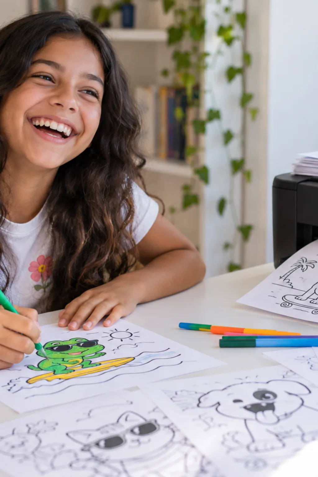 atividades para colorir — exemplo criado na Desenhos pra Colorir