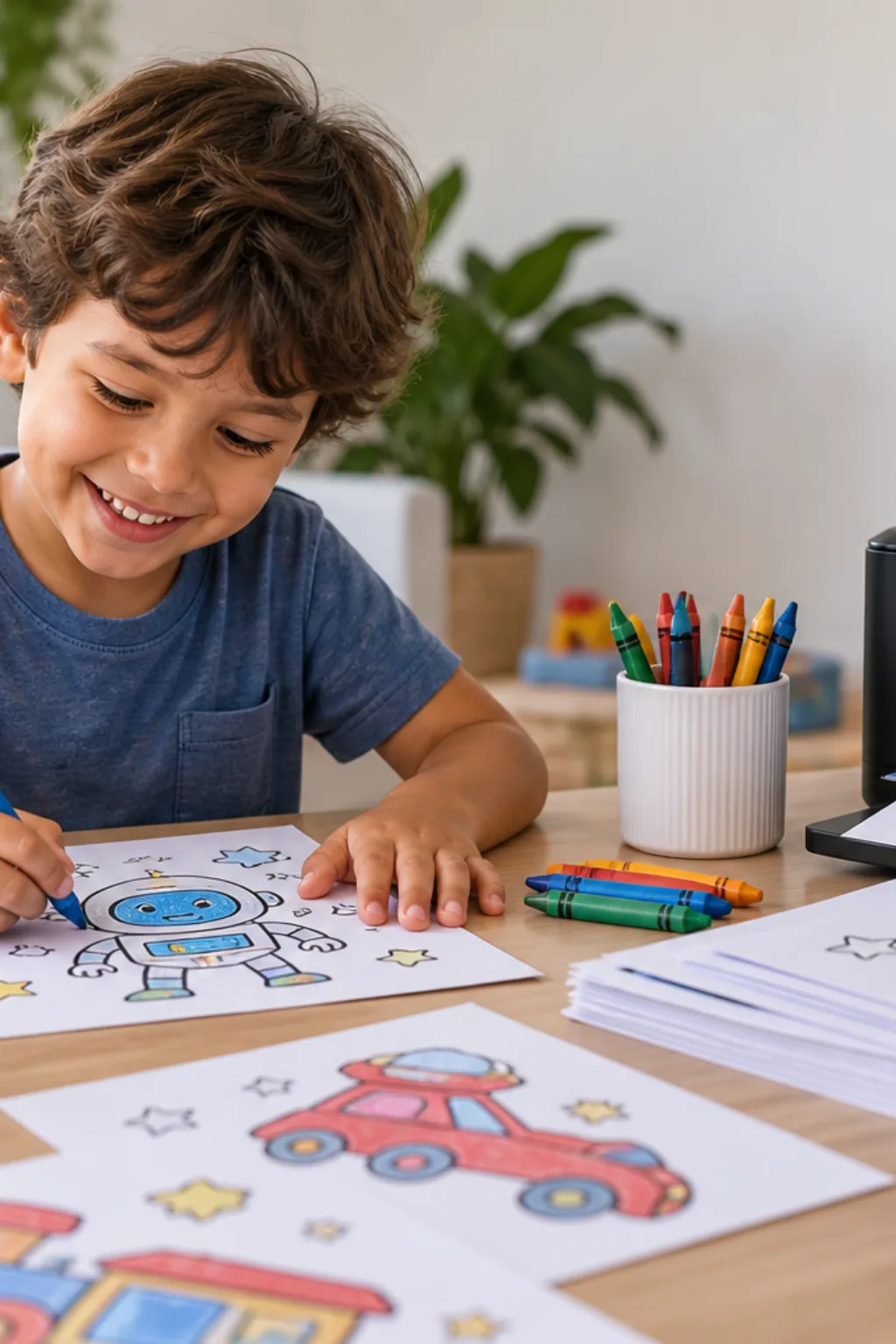 atividades para colorir — exemplo criado na Desenhos pra Colorir