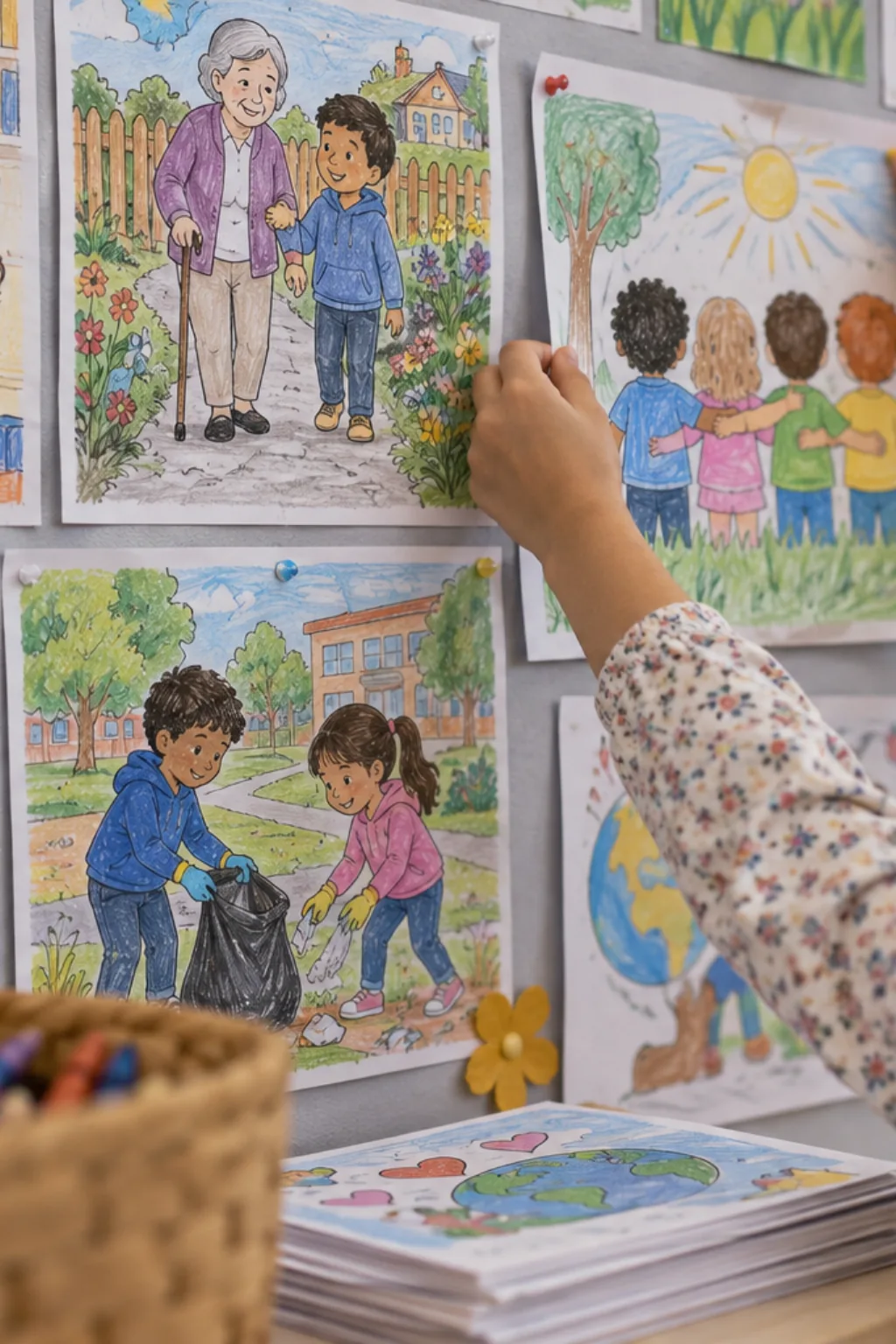 Atividades de Cidadania para Colorir - Depois