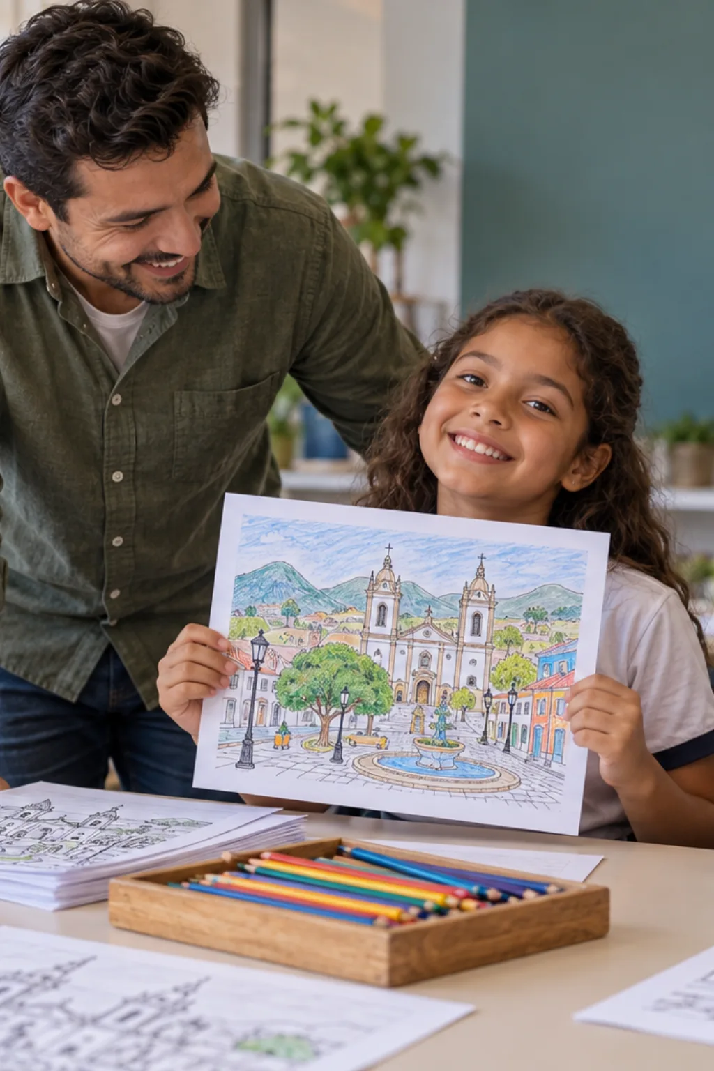 atividades para colorir — exemplo criado na Desenhos pra Colorir