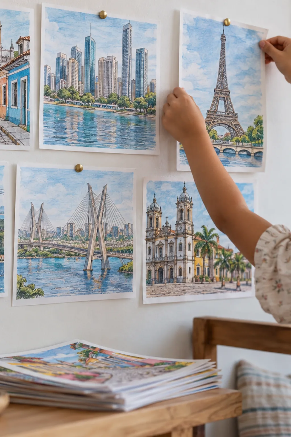 Atividades de Cidades para Colorir - Depois