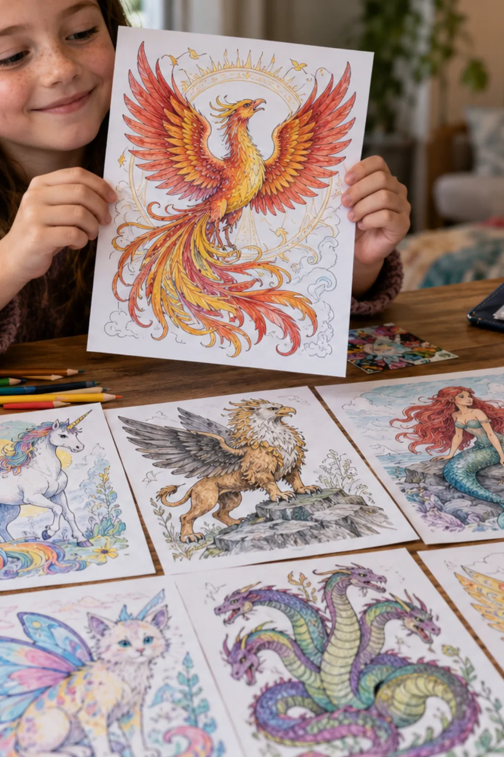 Atividades de Criaturas Mágicas para Colorir - Depois