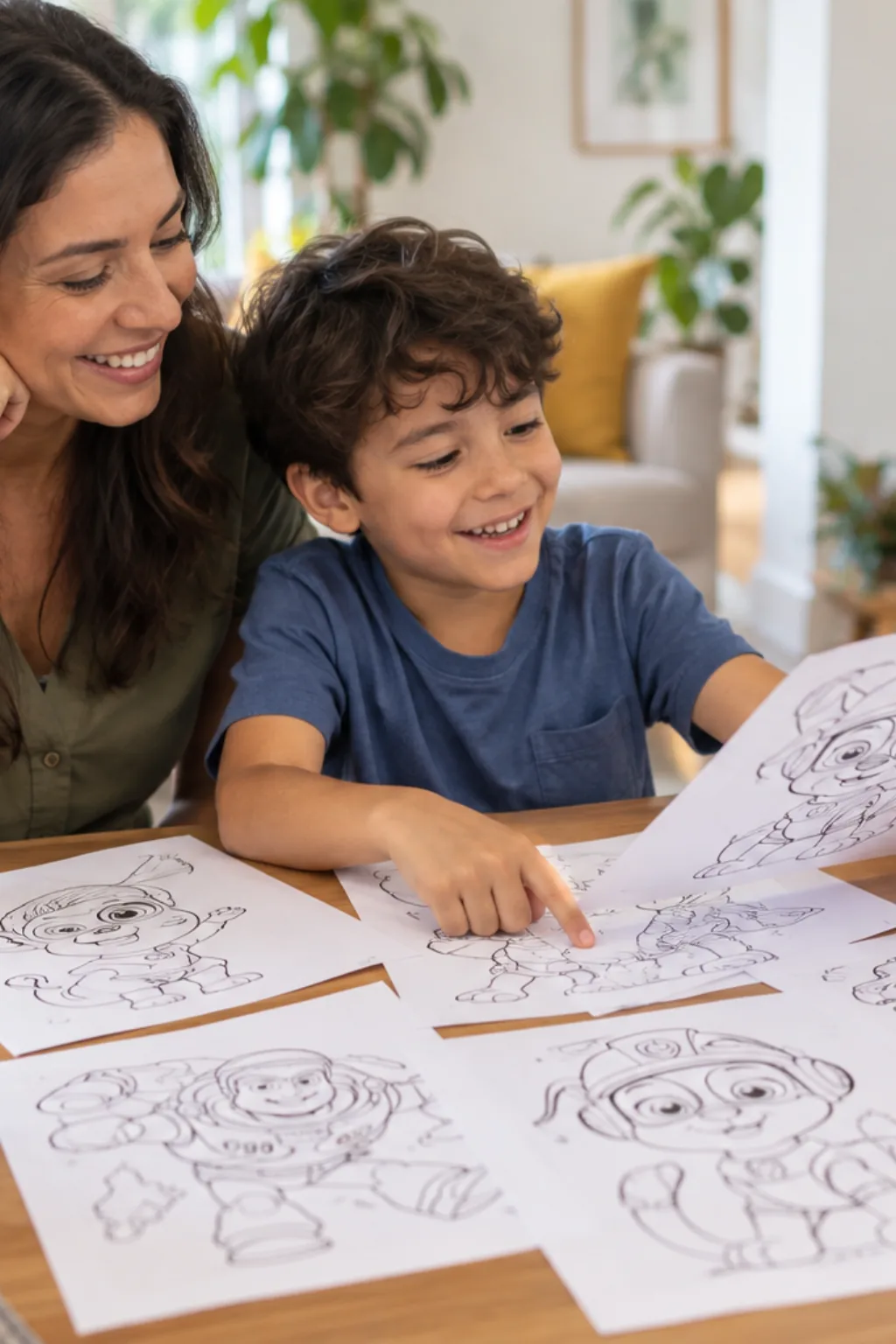 atividades para colorir — exemplo criado na Desenhos pra Colorir