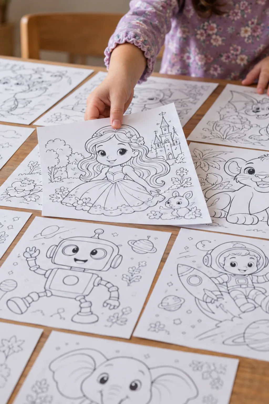 Atividades de Desenhos Animados para Colorir - Depois