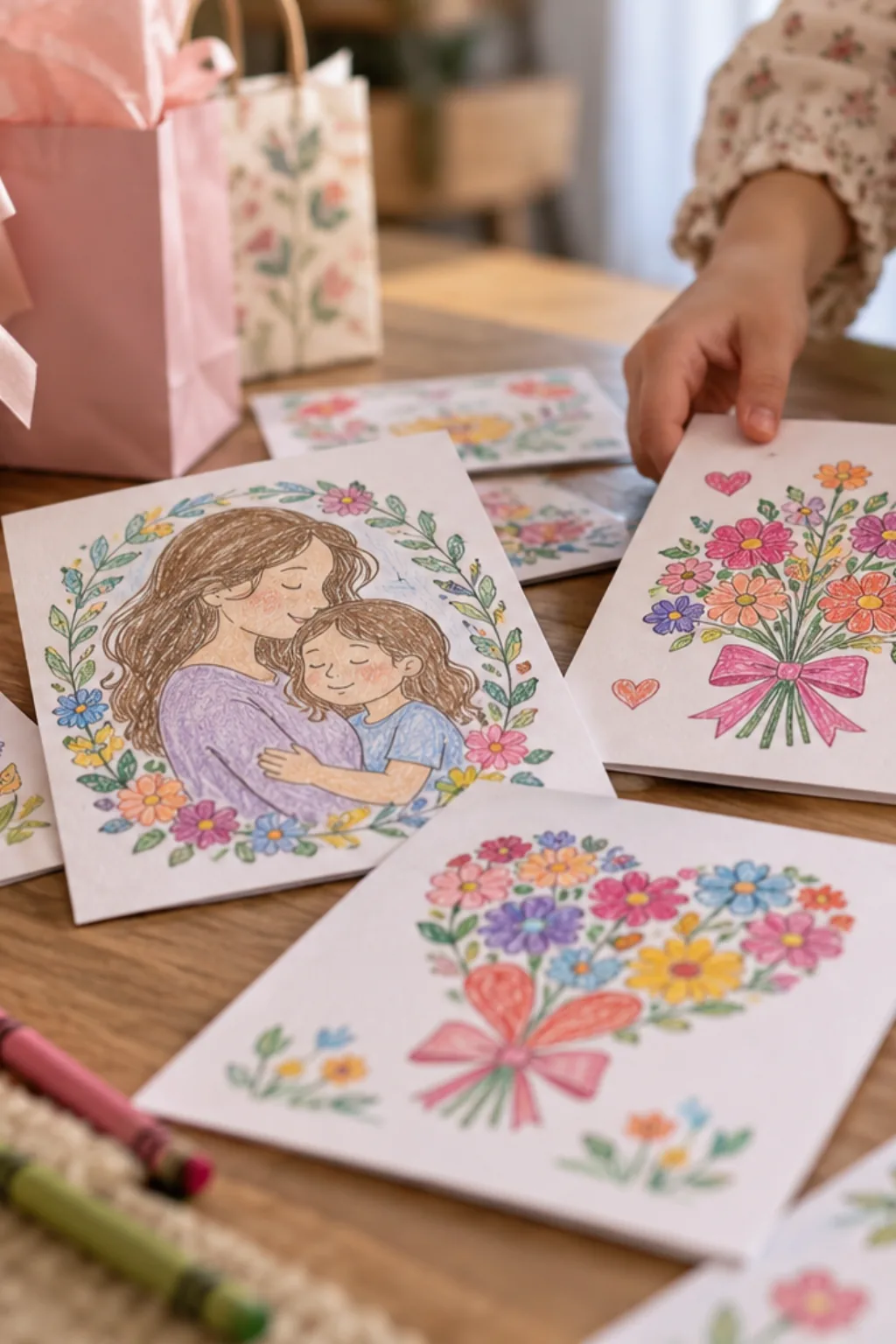 Atividades do Dia das Mães para Colorir - Depois