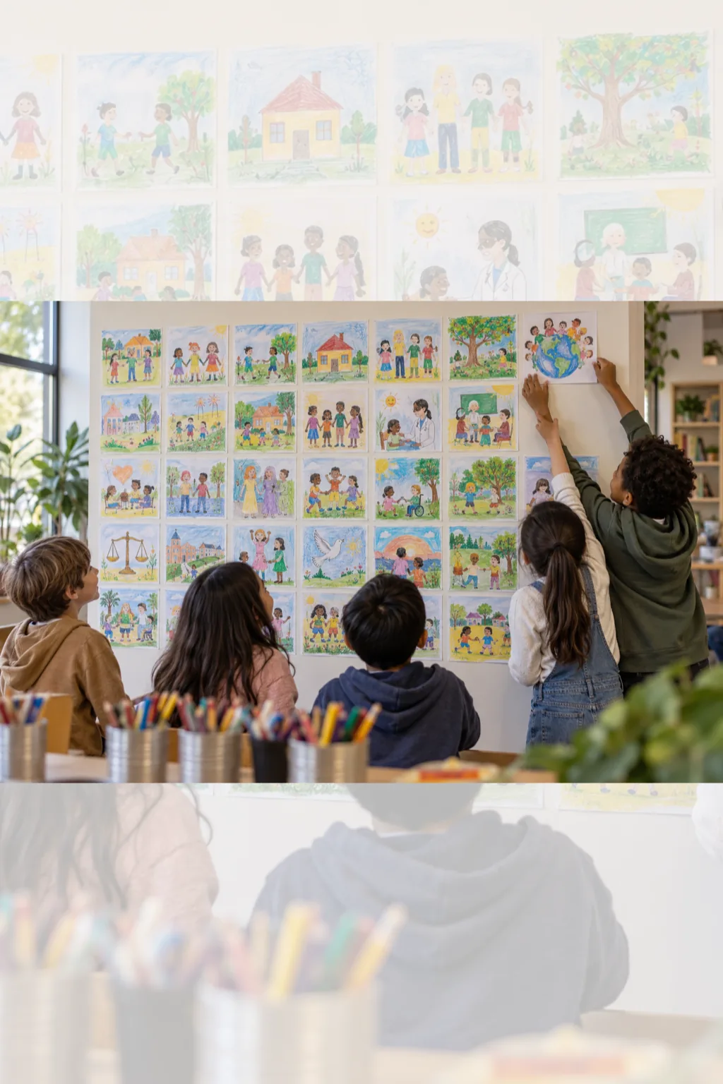 Atividades de Direitos Humanos para Colorir - Depois