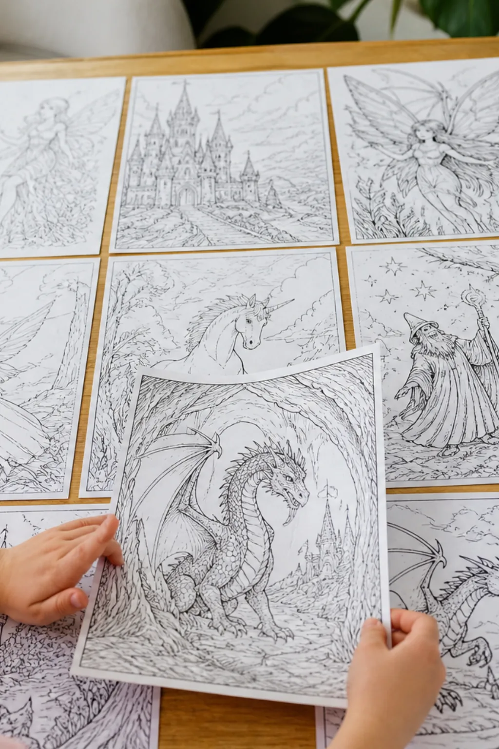 Atividades de Fantasia para Colorir - Depois