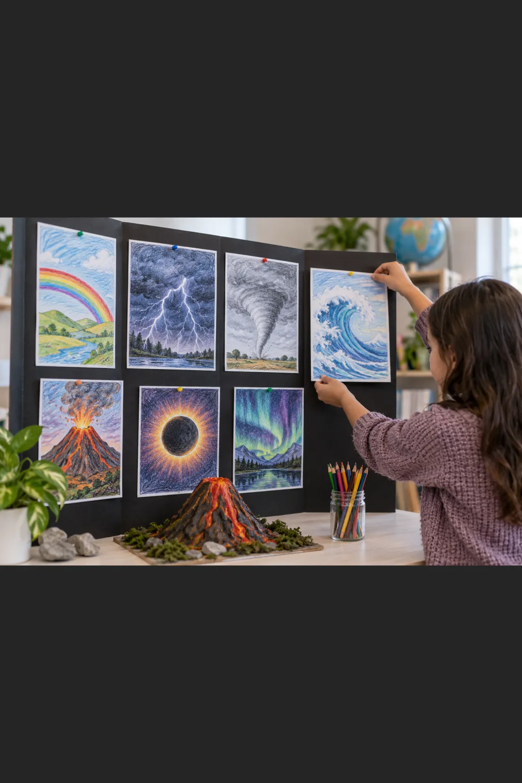 Atividades de Fenômenos Naturais para Colorir - Depois