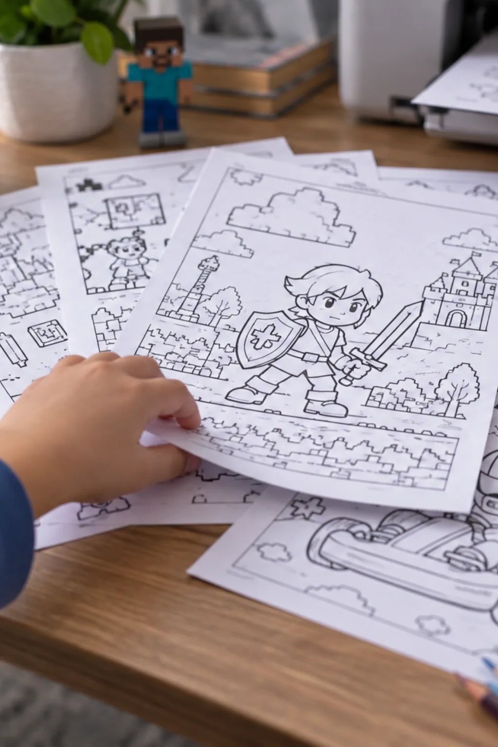 Atividades de Games para Colorir - Depois