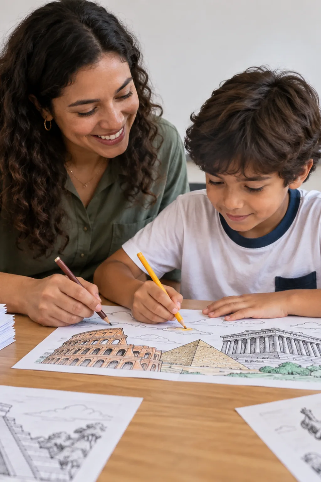 atividades para colorir — exemplo criado na Desenhos pra Colorir