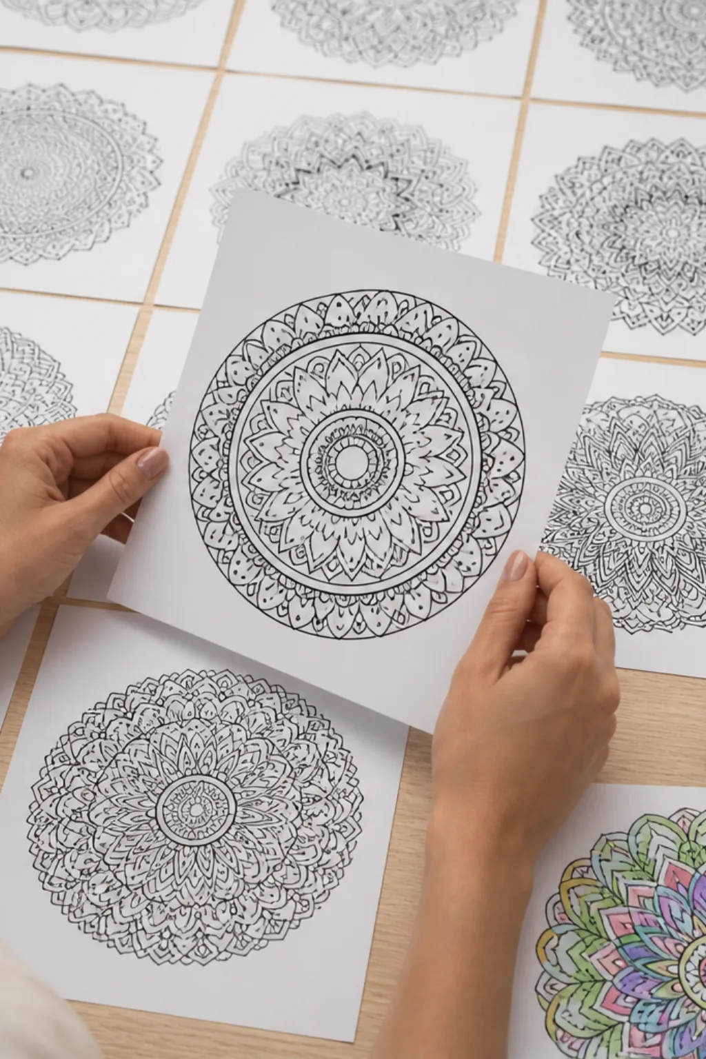 Atividades de Mandala para Colorir - Depois