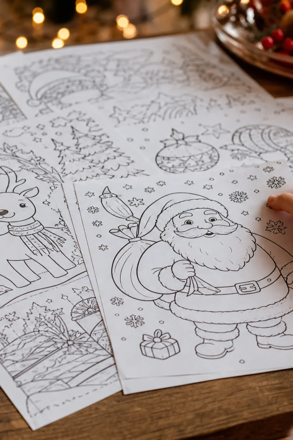 Atividades de Natal para Colorir - Depois
