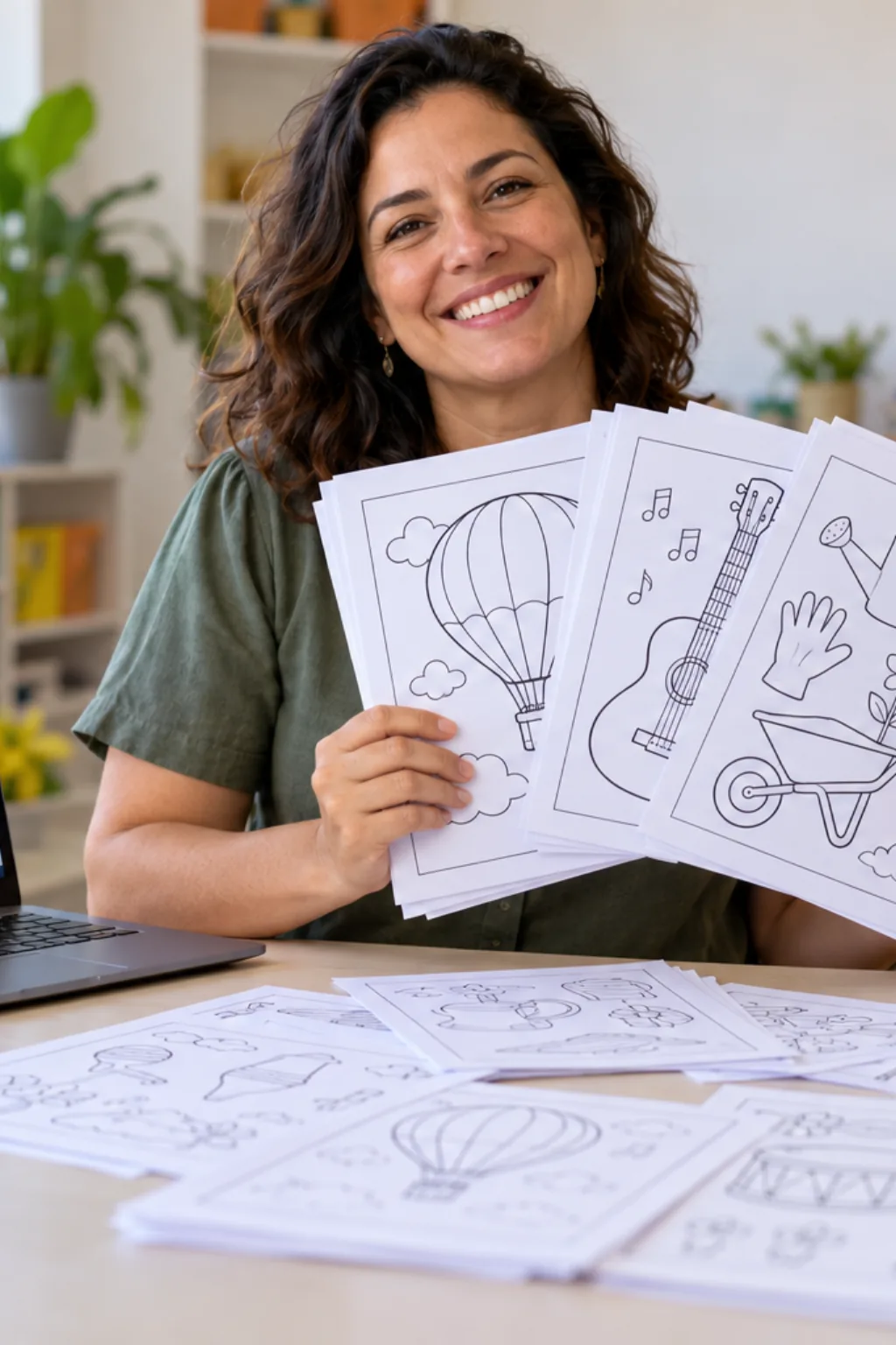 atividades para colorir — exemplo criado na Desenhos pra Colorir