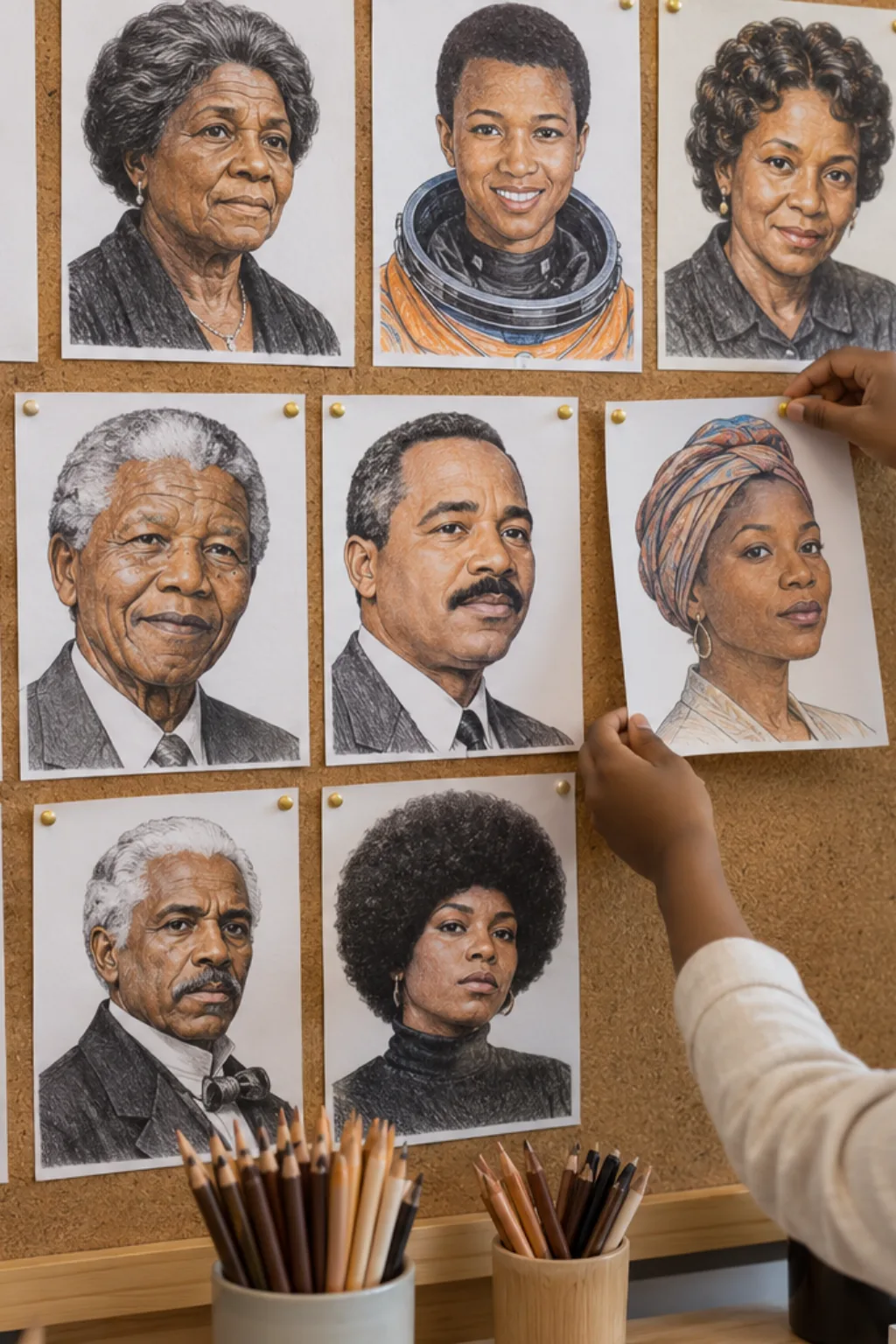 Atividades de Personalidades Negras para Colorir - Depois