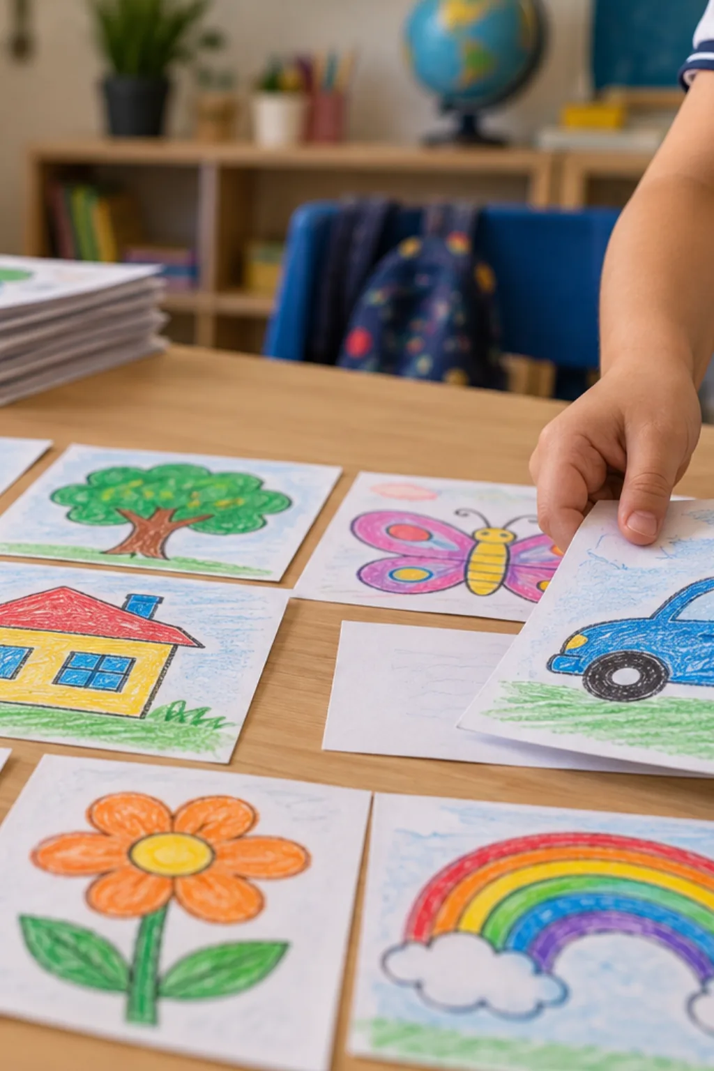 Atividades de Português para Colorir - Depois