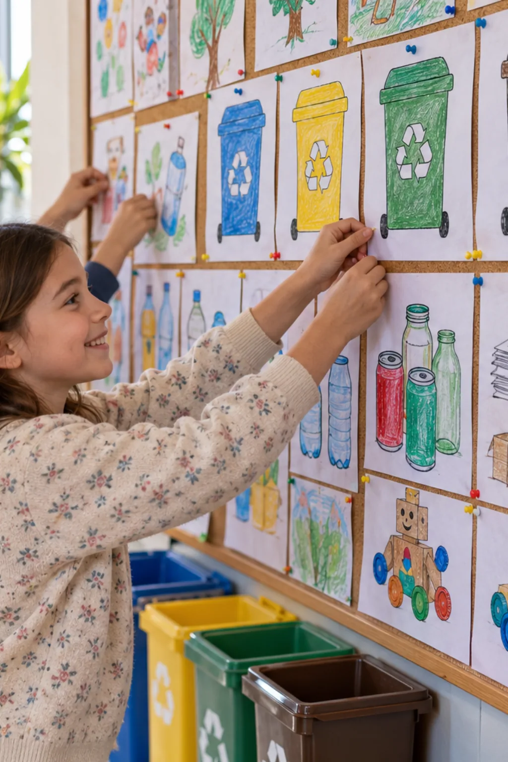 Atividades de Reciclagem para Colorir - Depois