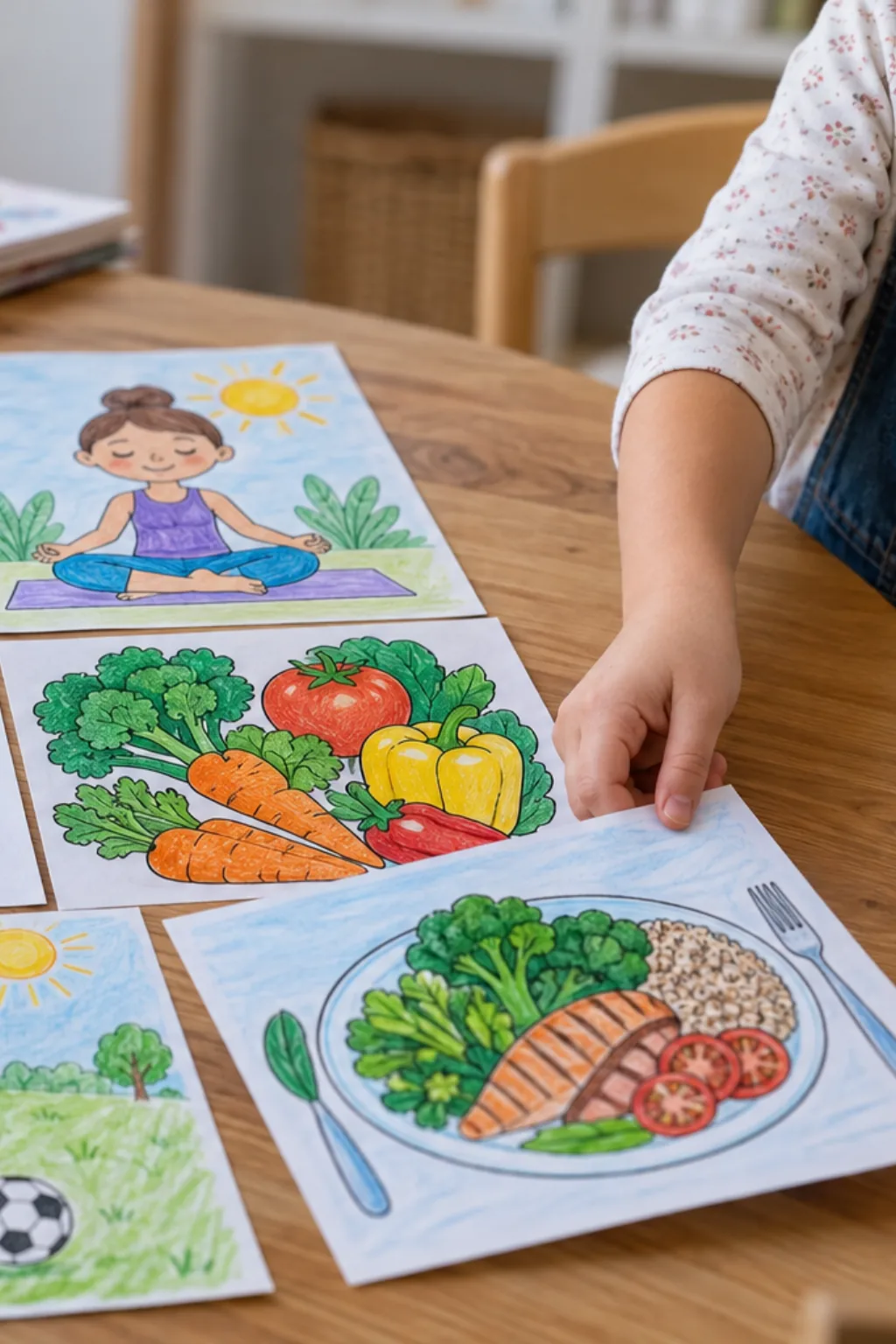 Atividades de Saúde para Colorir - Depois