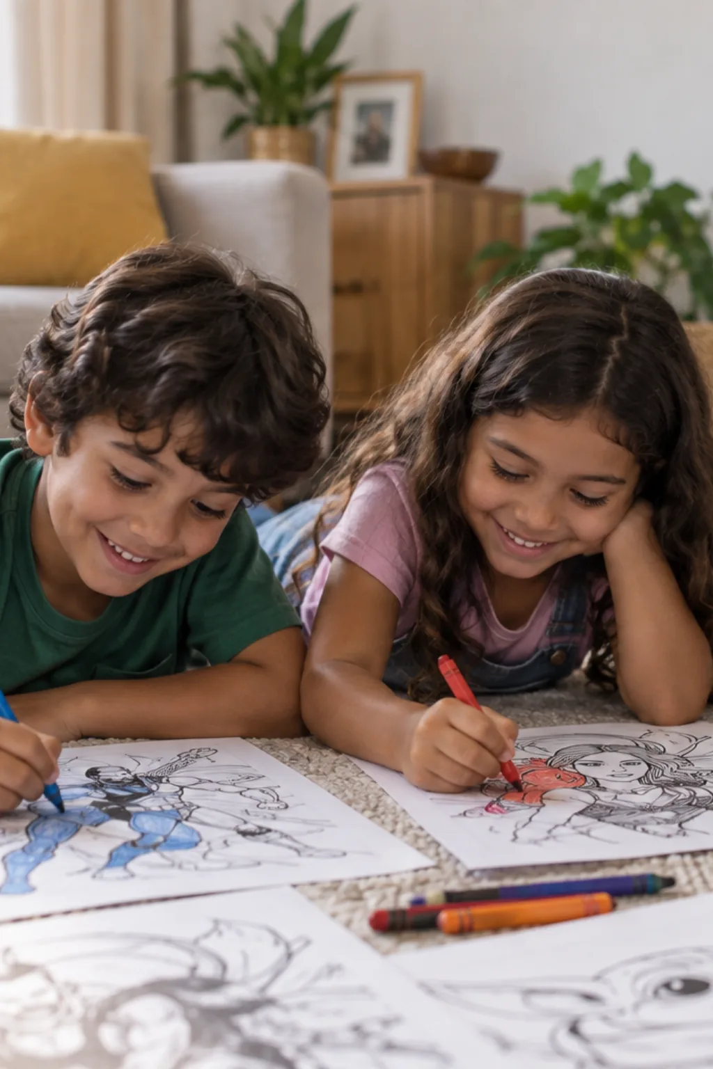 atividades para colorir — exemplo criado na Desenhos pra Colorir