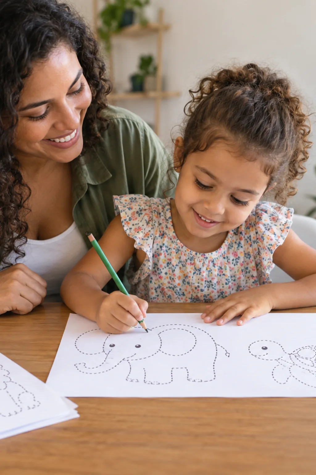 atividades pontilhadas — exemplo criado na Desenhos pra Colorir