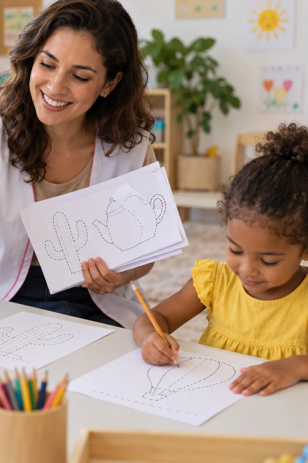 atividades pontilhadas — exemplo criado na Desenhos pra Colorir