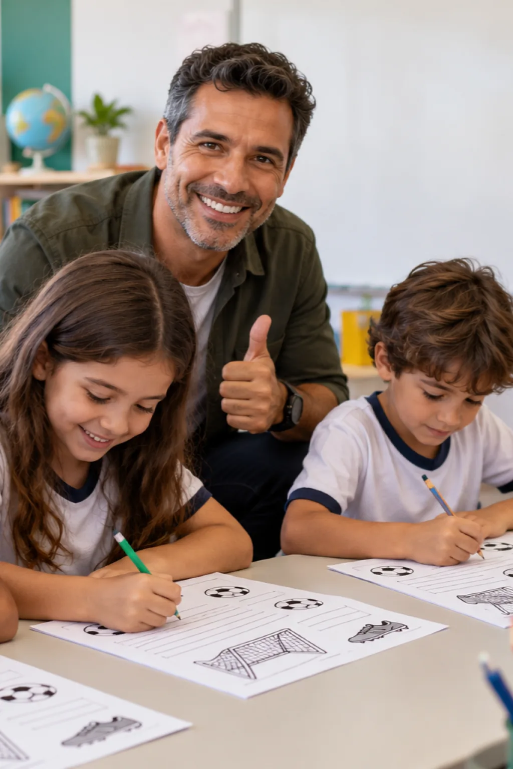 caligrafia para imprimir — exemplo criado na Desenhos pra Colorir