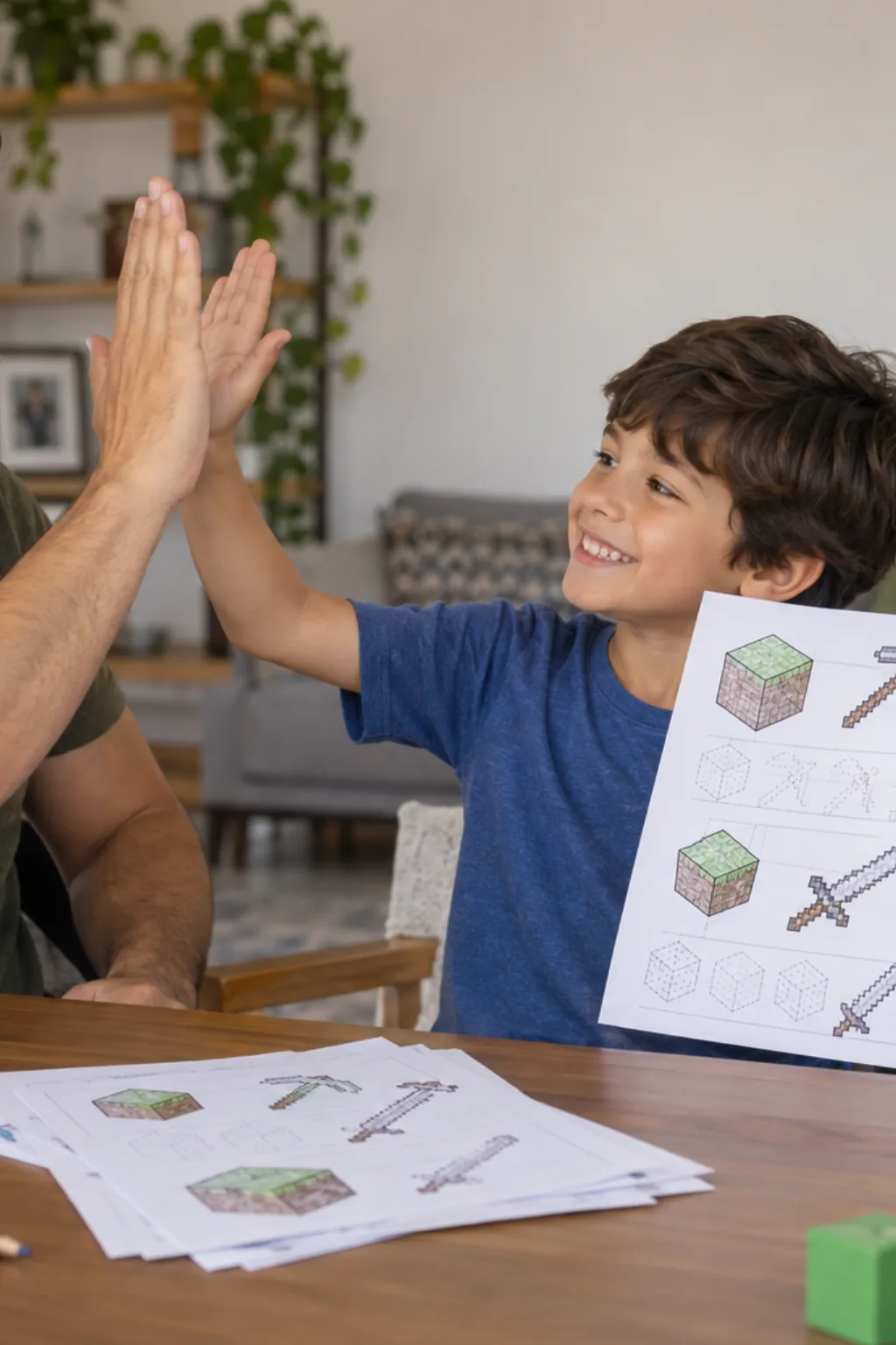 caligrafia para imprimir — exemplo criado na Desenhos pra Colorir