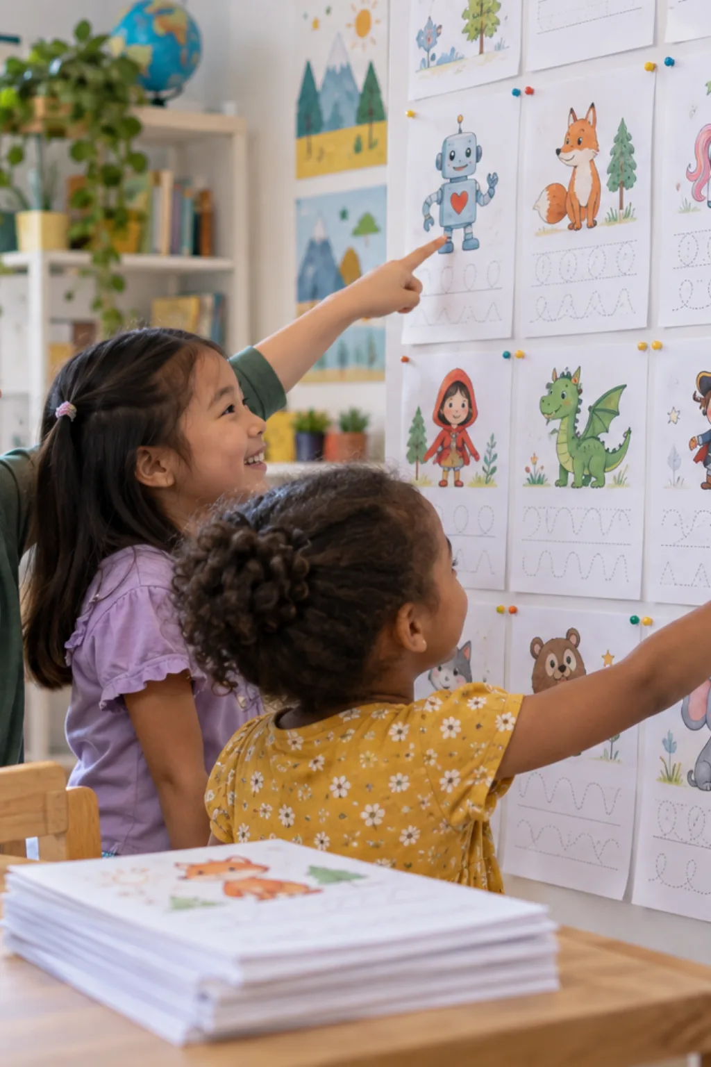 Caligrafia de Nomes de Desenhos Animados para Imprimir - Depois