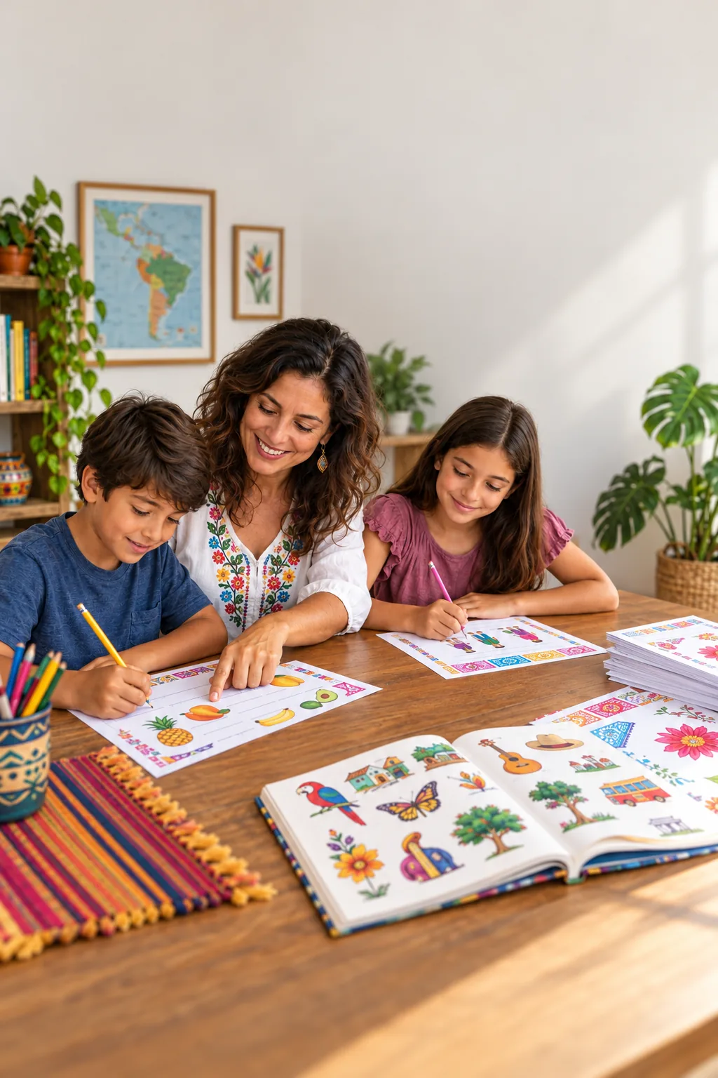 caligrafia para imprimir — exemplo criado na Desenhos pra Colorir