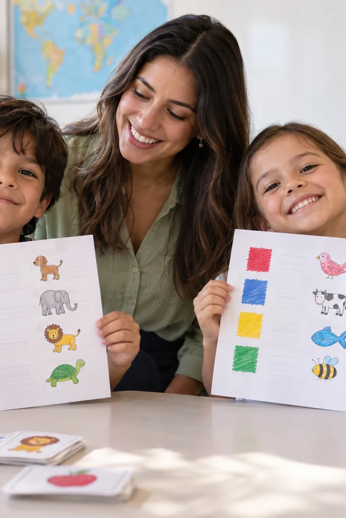 caligrafia para imprimir — exemplo criado na Desenhos pra Colorir