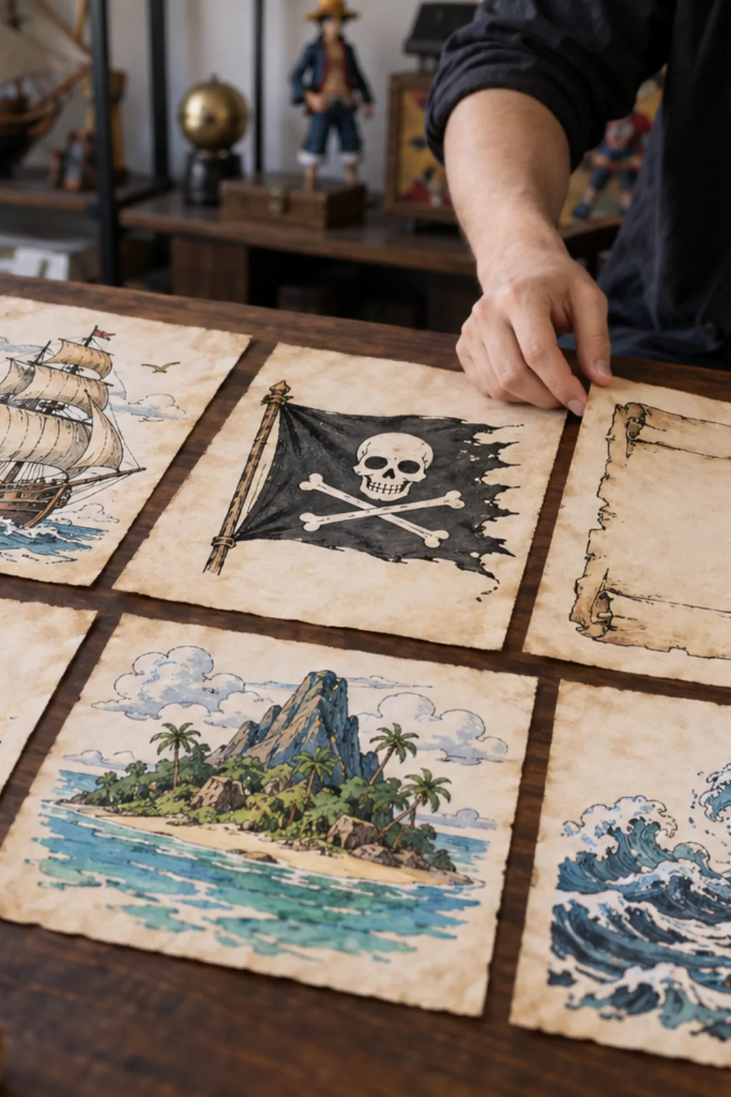 Caligrafia de One Piece para Imprimir - Depois