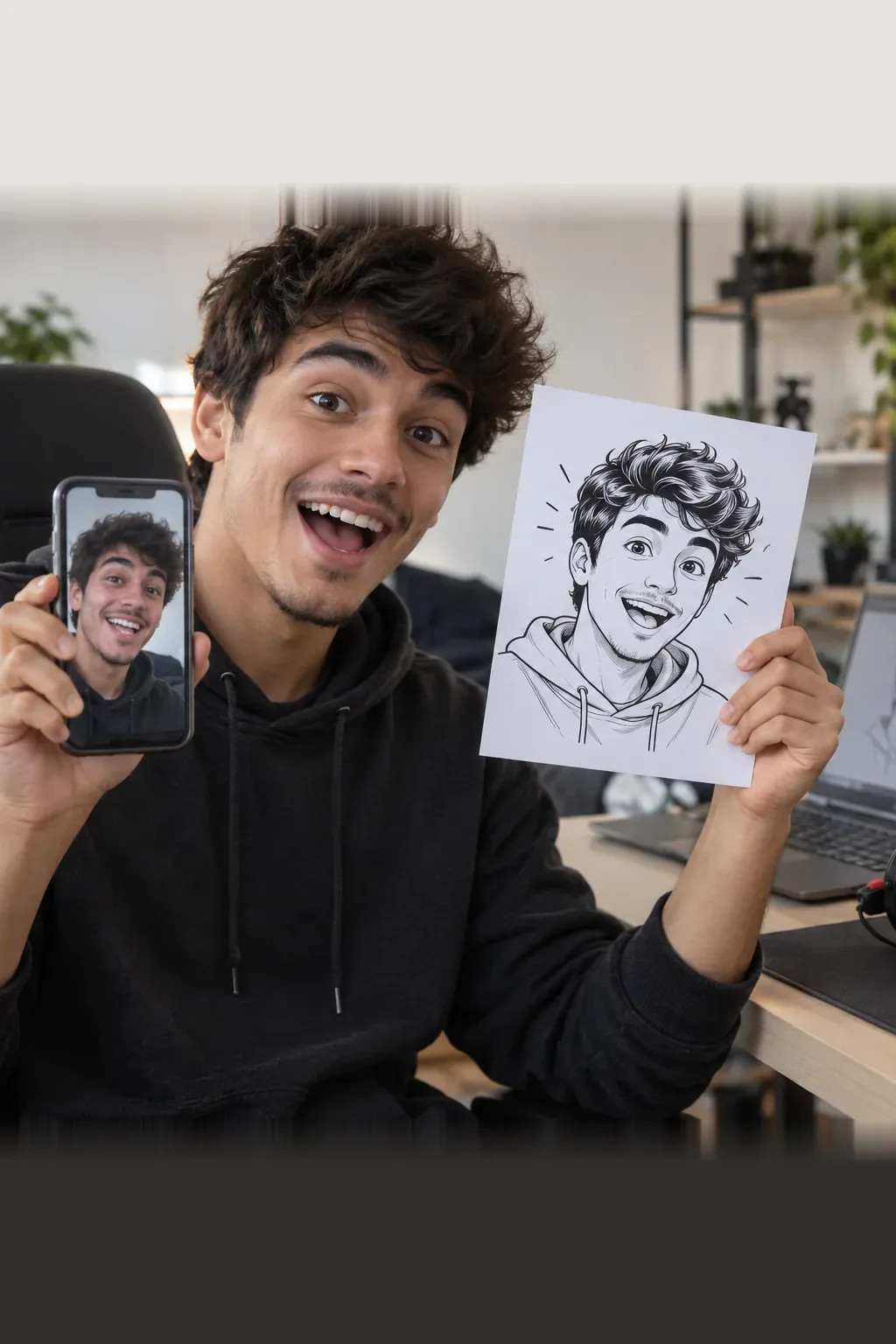 criar desenho com ia — exemplo criado na Desenhos pra Colorir