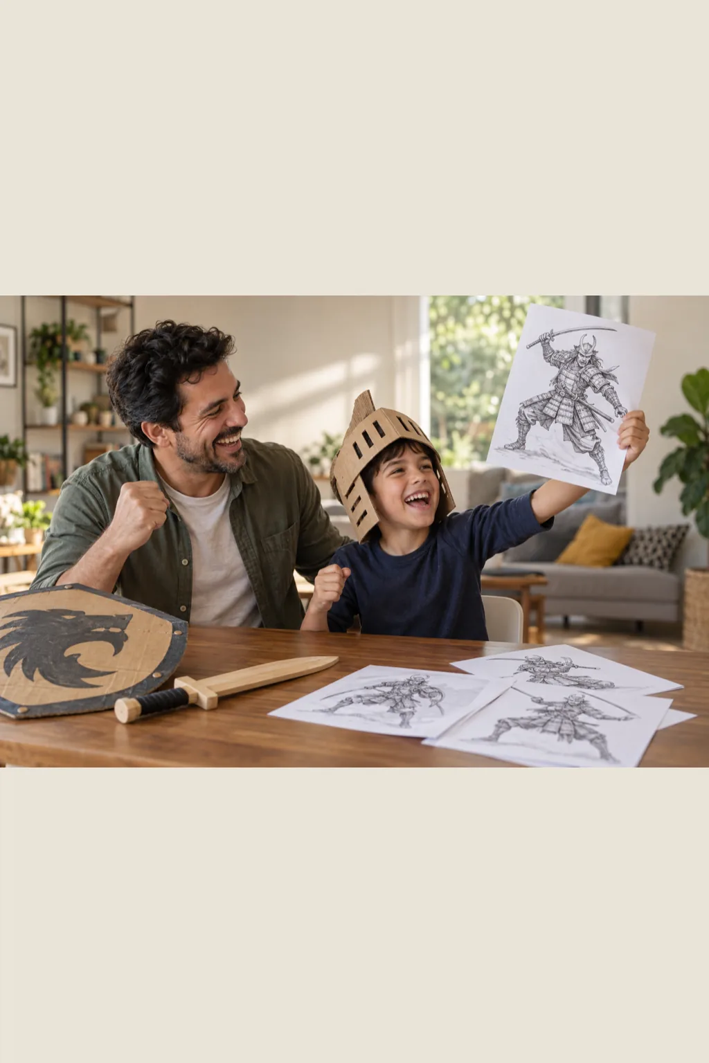 criar desenho com ia — exemplo criado na Desenhos pra Colorir