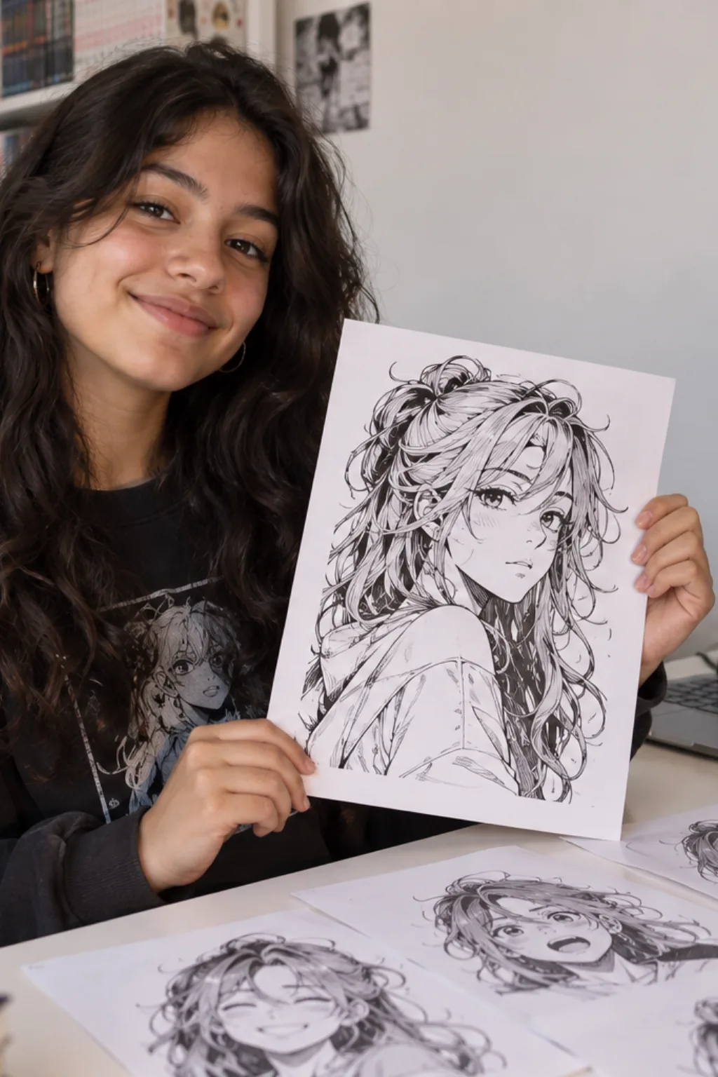 criar desenho com ia — exemplo criado na Desenhos pra Colorir