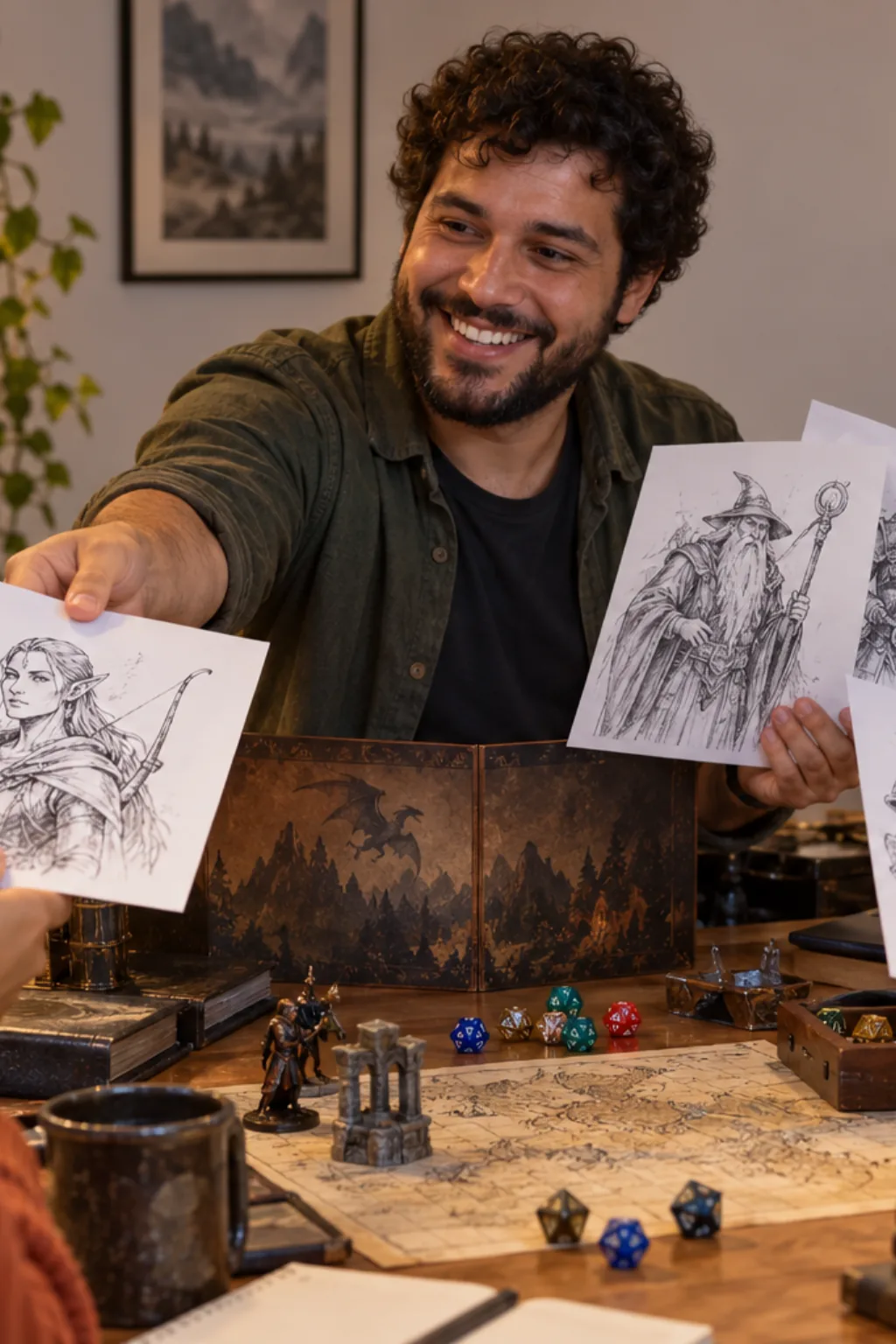 criar desenho com ia — exemplo criado na Desenhos pra Colorir