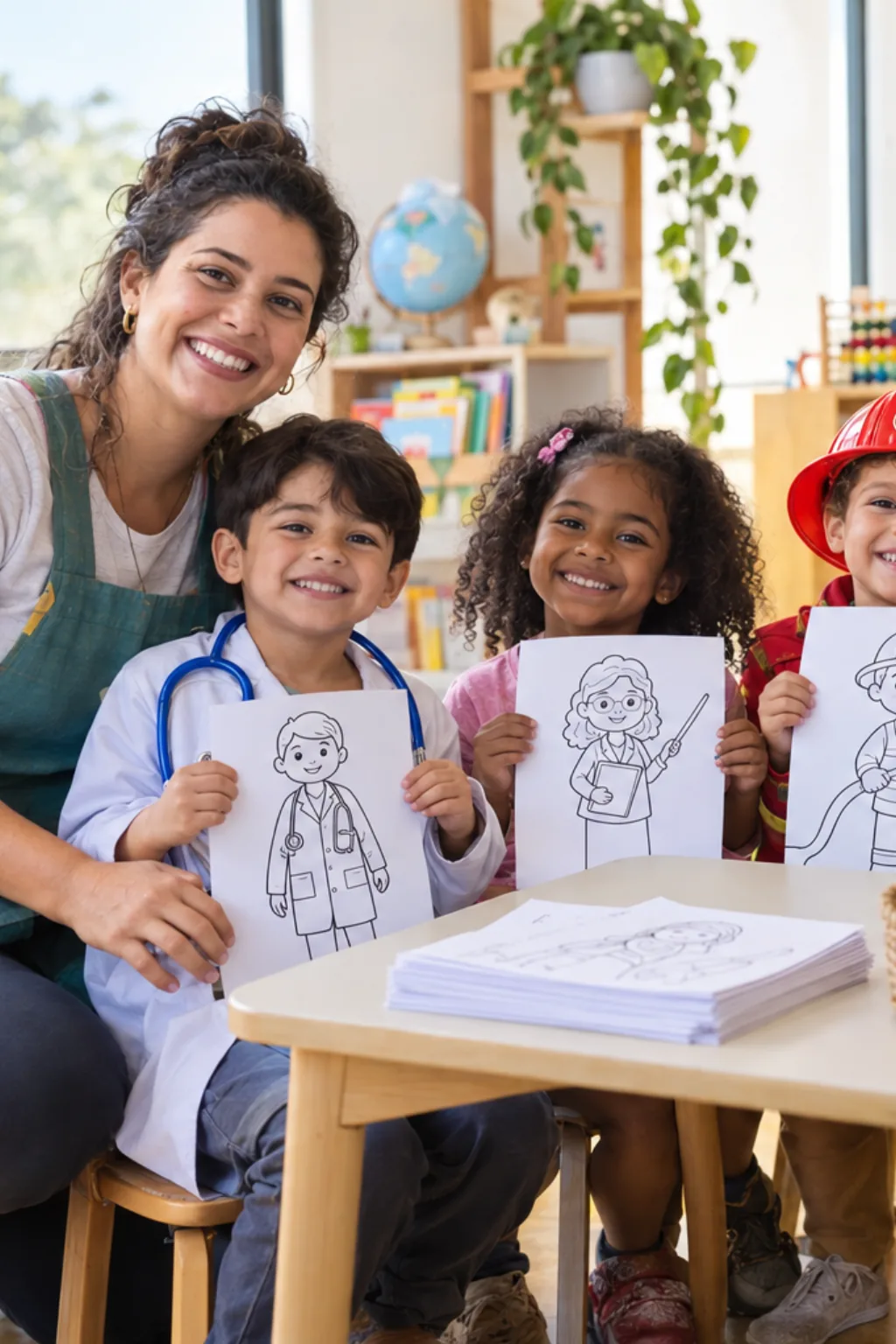 criar desenho com ia — exemplo criado na Desenhos pra Colorir