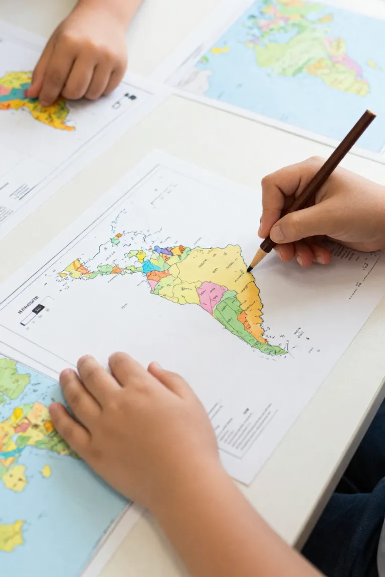 criar mapa para colorir — exemplo criado na Desenhos pra Colorir