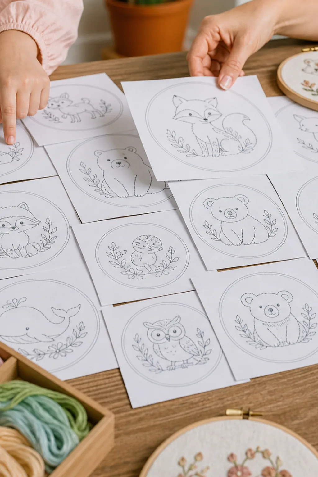Desenhos de Animais para Bordar - Depois
