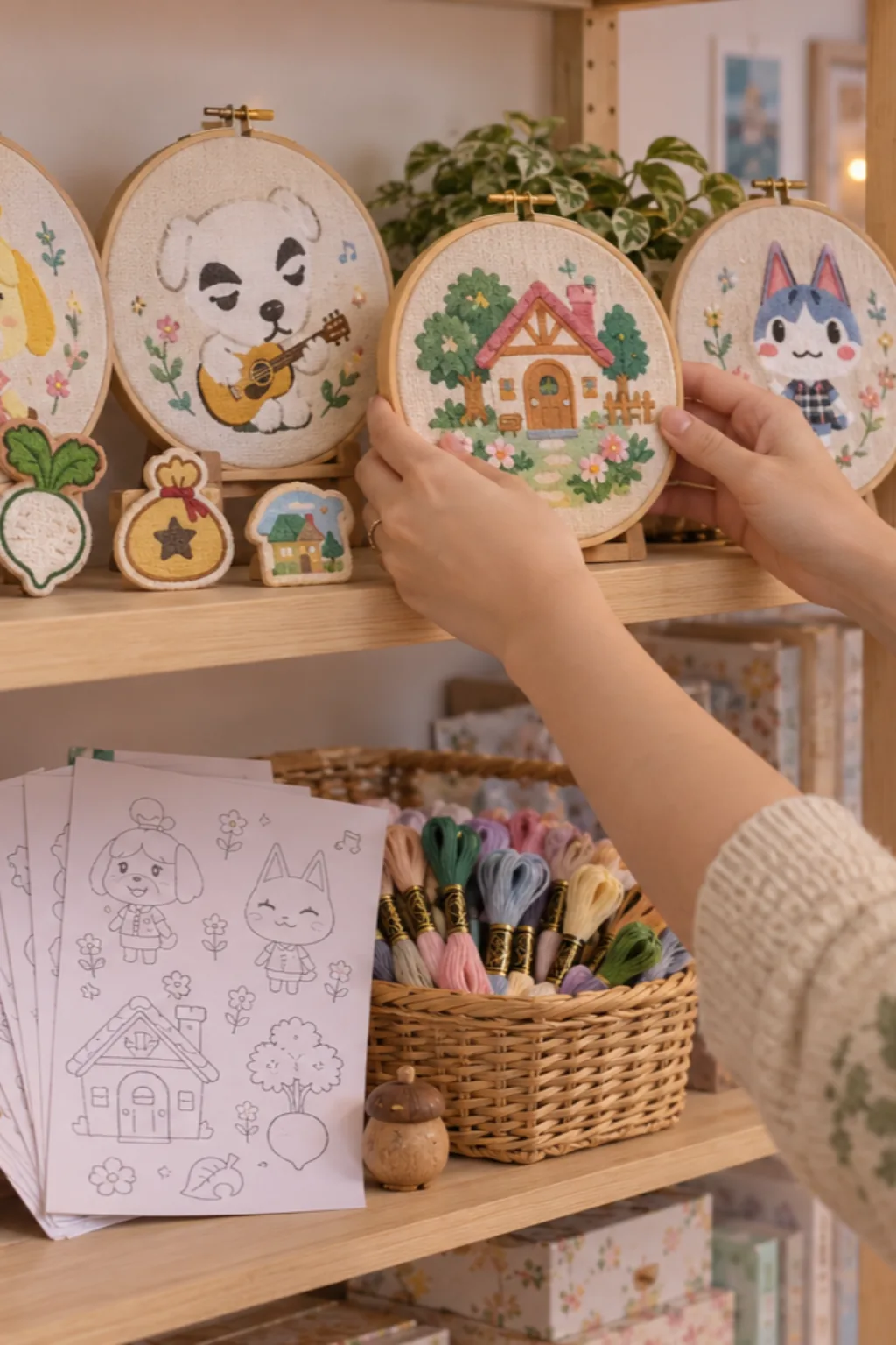 Desenhos do Animal Crossing para Bordar - Depois